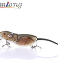 Mmlong 2.5" Rat Fishing Lure Realistic Mouse Crankbait Vivid 3D Eyes Swim Bait-Mmlong outdoor product Store-B-Bargain Bait Box
