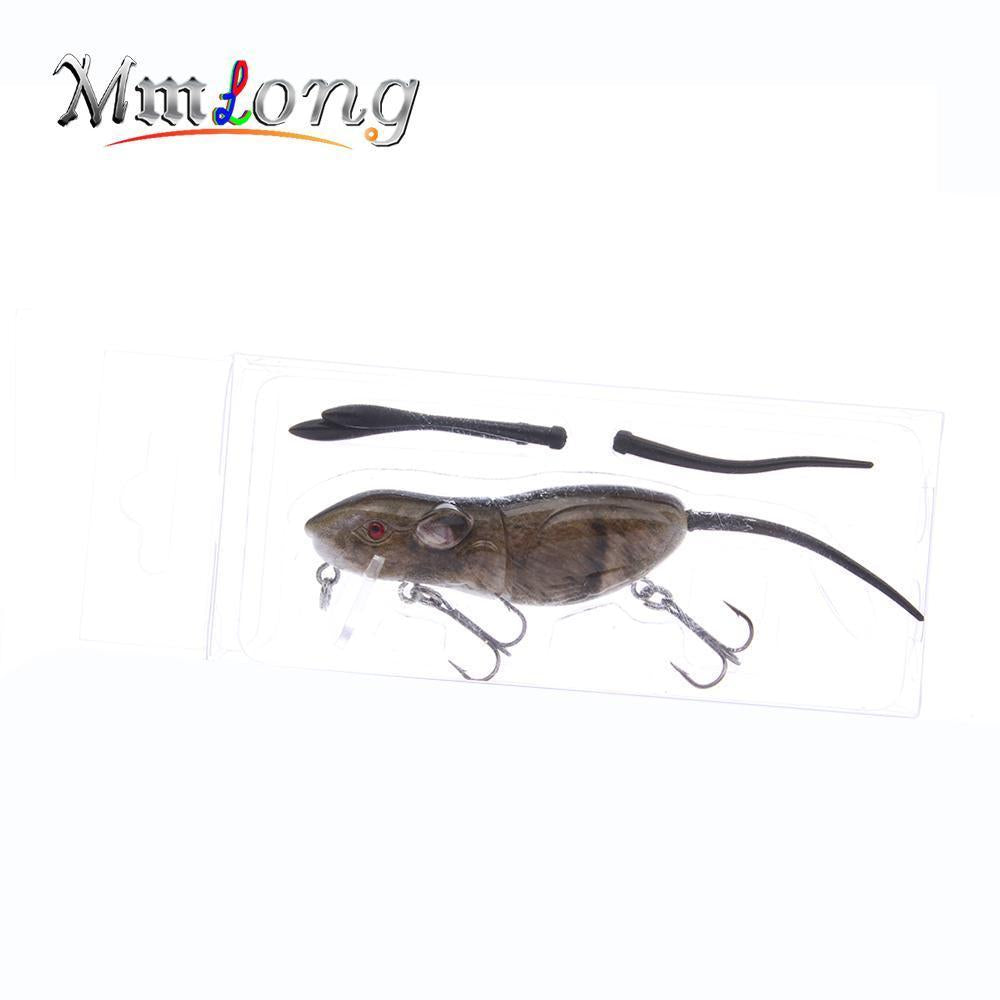 Mmlong 6.3Cm Plastic Rat Fishing Lure Crank Bait Rat4-M 10.3G 2 Segments Swim-Aplus Fishing Tackle Store-A-Bargain Bait Box