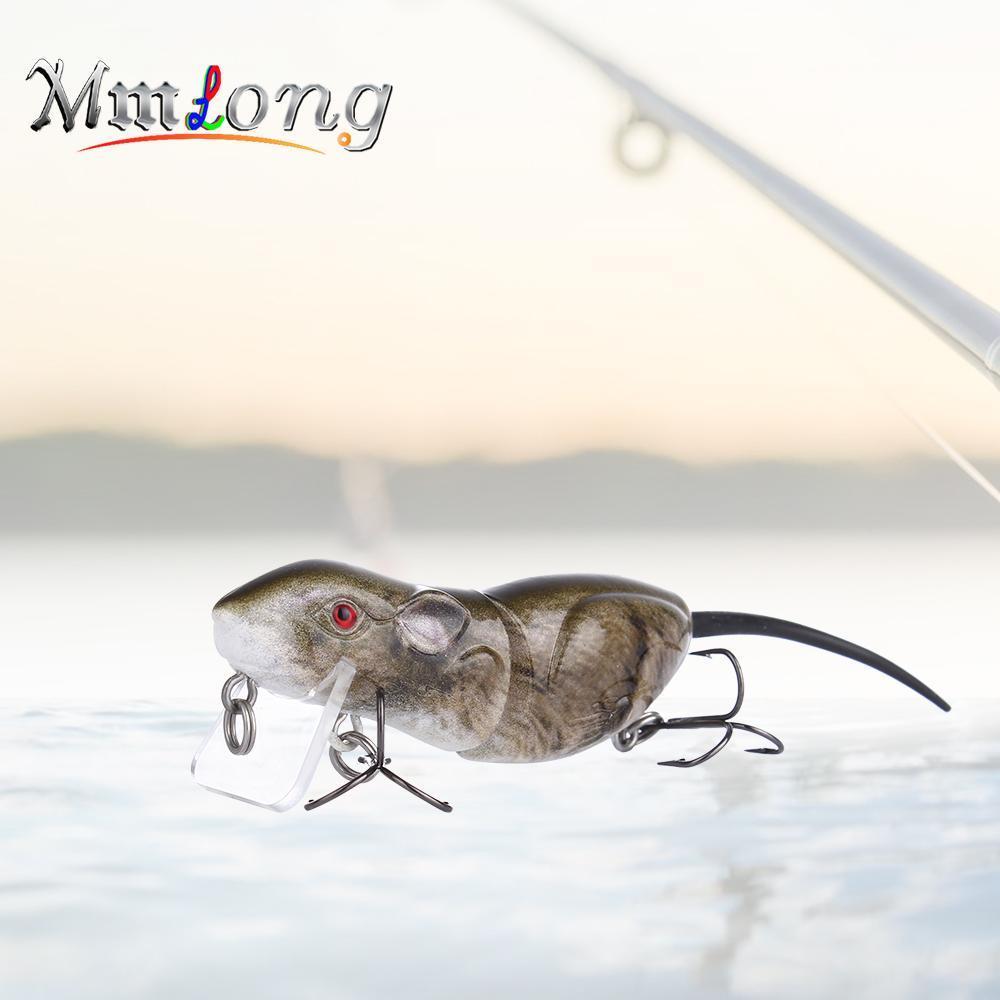 Mmlong 6.3Cm Plastic Rat Fishing Lure Crank Bait Rat4-M 10.3G 2 Segments Swim-Aplus Fishing Tackle Store-A-Bargain Bait Box