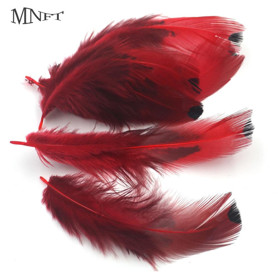 Mnft 100Pcs Red Pheasant Feather Fishing Fly Tying Material Length About 4-8Cm-Fly Tying Materials-Bargain Bait Box-Bargain Bait Box
