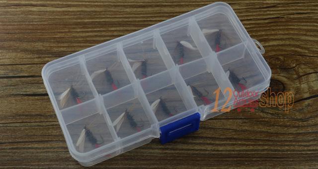 Mnft 10Pcs 10# Red Tail May Fly Nymph Pheasant Herl Winged May Fly Trout Perch-MNFT Fishing Tackle 12 Store-10Pcs In Box-Bargain Bait Box