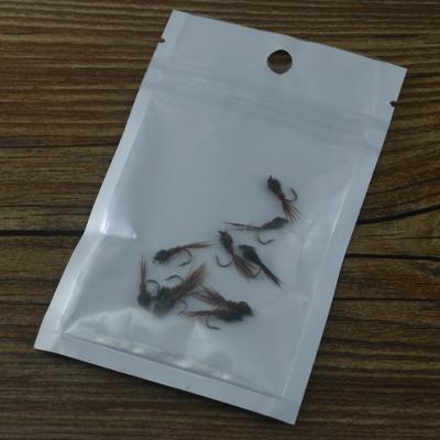 Mnft 10Pcs [ 14 # ] Brown Tail Olive Prince Caddis Mayfly Nymph Dry Flies Fly-MNFT Fishing Tackle 12 Store-10pcs in bag-Bargain Bait Box