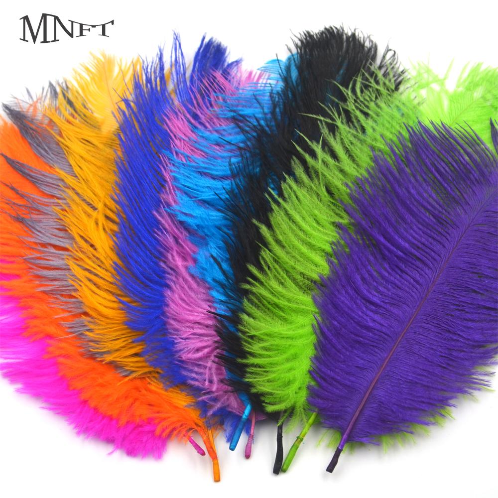 Mnft 10Pcs Beautiful Ostrich Spey Plumes Herl Feather Fly Tying Material-Fly Tying Materials-Bargain Bait Box-Bargain Bait Box