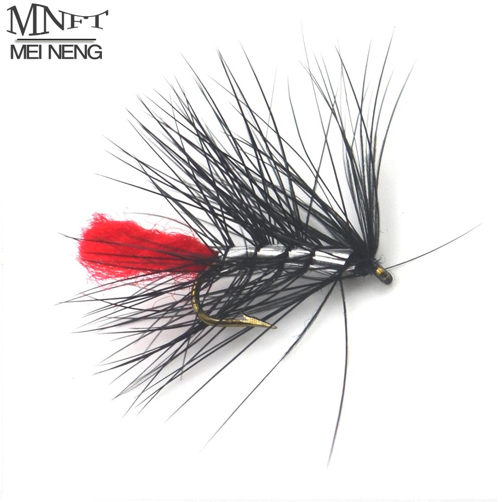 Mnft 10Pcs/Lot 12# Black Hackle Nymph Flies Trout Fishing Flies Lure-Flies-Bargain Bait Box-10pcs in bag-Bargain Bait Box