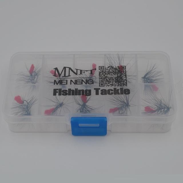 Mnft 10Pcs/Lot 12# Black Hackle Nymph Flies Trout Fishing Flies Lure-Flies-Bargain Bait Box-10pcs in box-Bargain Bait Box