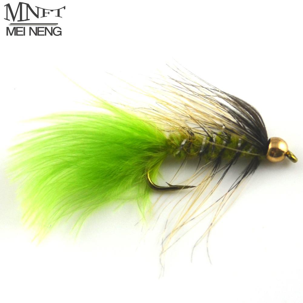 Mnft 10Pcs/Pack Goldhead Trout Fishing Flies, Fishing Lures, Size 10# Barbed-MNFT Fishing Tackle 12 Store-Bargain Bait Box