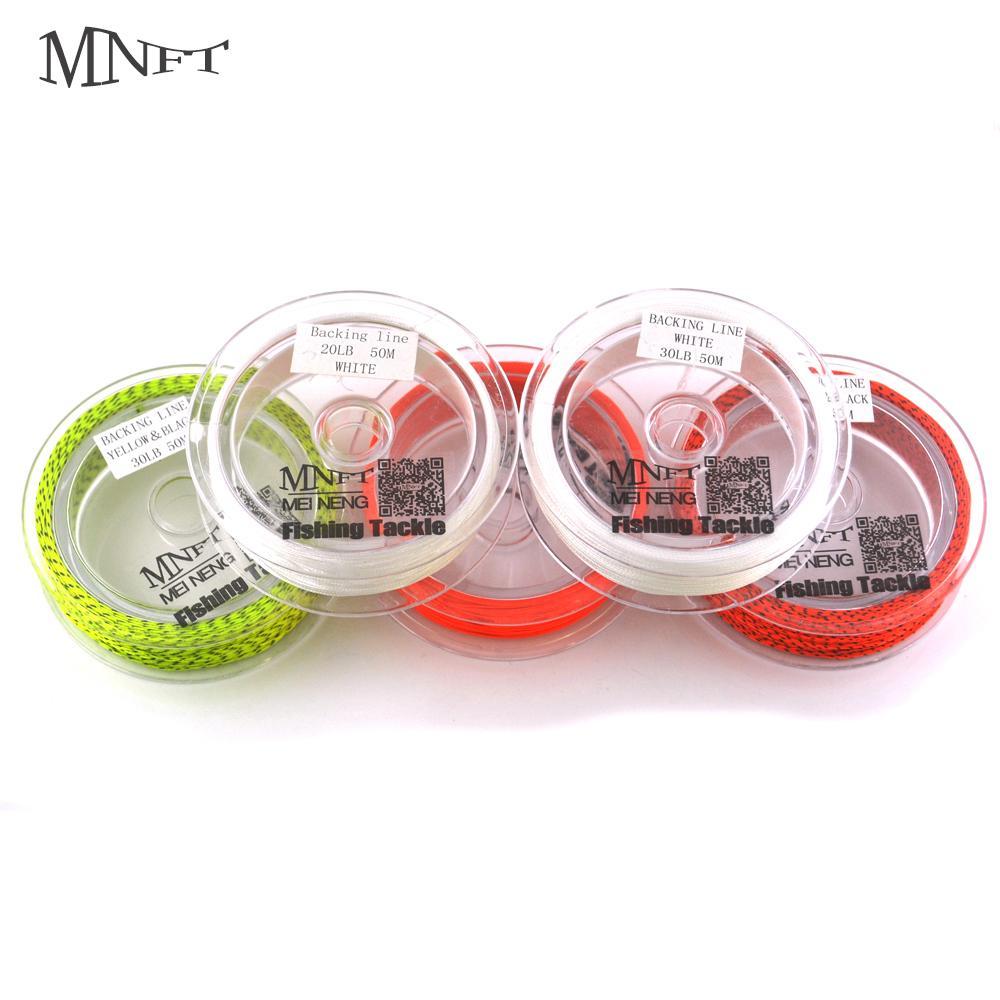 Mnft 1Spools 50 Meters 20Lb&30Lb Braided Dacron Fly Fishing Backing Line With-MNFT Official Store-20LB Orange 50M-Bargain Bait Box