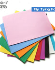 Mnft 25X25Cm 10 Pcs Fly Tying Foam Paper Foam For Flying Fishing Triple Decker-Fly Tying Materials-Bargain Bait Box-Bargain Bait Box
