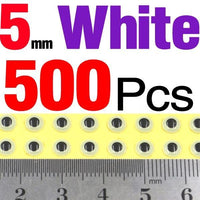 Mnft 500Pcs 3-9Mm Multiple Colour 3D Diy Fishing Eyes Fly Tying Jigs Holographic-Fish Eyes-Bargain Bait Box-5mm White 500pcs-Bargain Bait Box