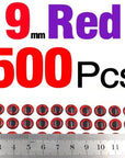 Mnft 500Pcs 3-9Mm Multiple Colour 3D Diy Fishing Eyes Fly Tying Jigs Holographic-Fish Eyes-Bargain Bait Box-9mm Red 500pcs-Bargain Bait Box