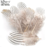 Mnft 50Pcs Natural Grizzly Feather Flies Wing Making Feather Pheasant Feathers-Fly Tying Materials-Bargain Bait Box-Bargain Bait Box