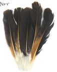 Mnft Bulk 20Pcs/Bag Black & Brown Rooster Feathers Fly Tying Diy Material Length-Fly Tying Materials-Bargain Bait Box-Bargain Bait Box