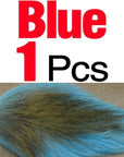 Mnft Dyed Deer Tail Hair Fur Bucktails Buck Fly Tying Saltwater Flies Dry For-Fly Tying Materials-Bargain Bait Box-Blue Color-Bargain Bait Box