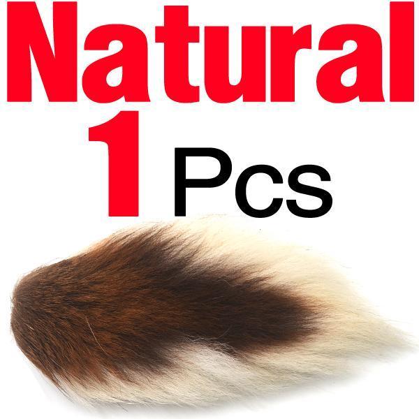 Mnft Dyed Deer Tail Hair Fur Bucktails Buck Fly Tying Saltwater Flies Dry For-Fly Tying Materials-Bargain Bait Box-Natural-Bargain Bait Box