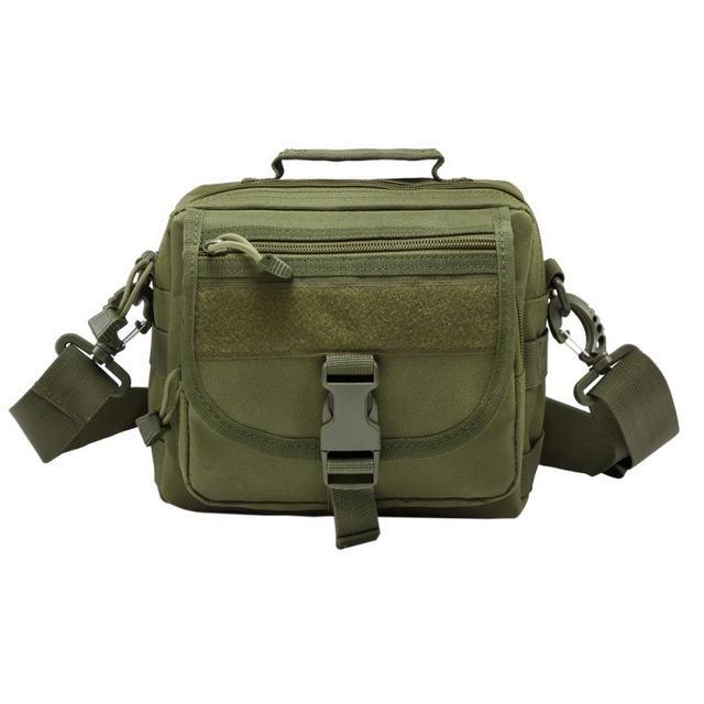 Molle Tactics Messenger Bag Nylon Military Sling Bag Vintage Camouflage Army-Silvercell Store-Army Green-Bargain Bait Box