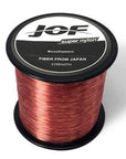 Monofilament Nylon Fishing Line 1000M 4 Lb-28 Lb Japan Material Super Strong Jig-liang1 Store-Brown-1.0-Bargain Bait Box