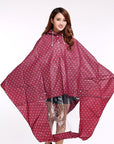Motorcycle/Electrombile Rainwear Mat Eva Poncho Raincoats Cover Waterproof-Ponchos-Bargain Bait Box-Red-XL-Bargain Bait Box