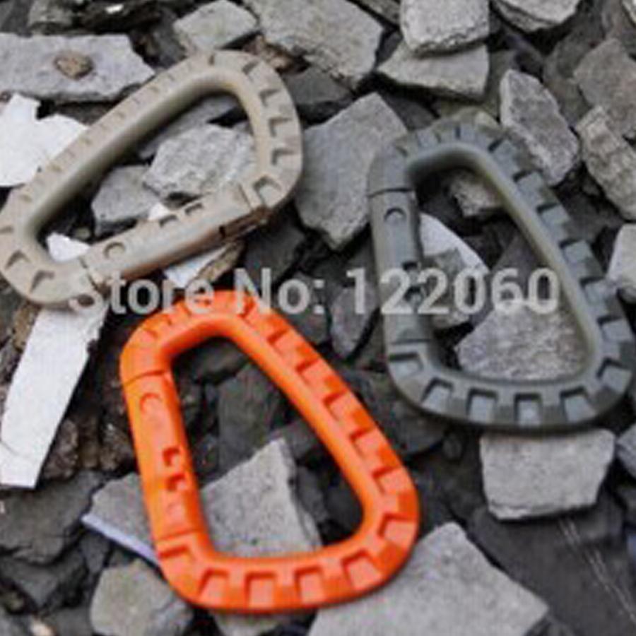 Mountaineering Snap Clip Plastic Steel Climbing Carabiner Hanging Keychain-Fashion brand stores-orange-Bargain Bait Box