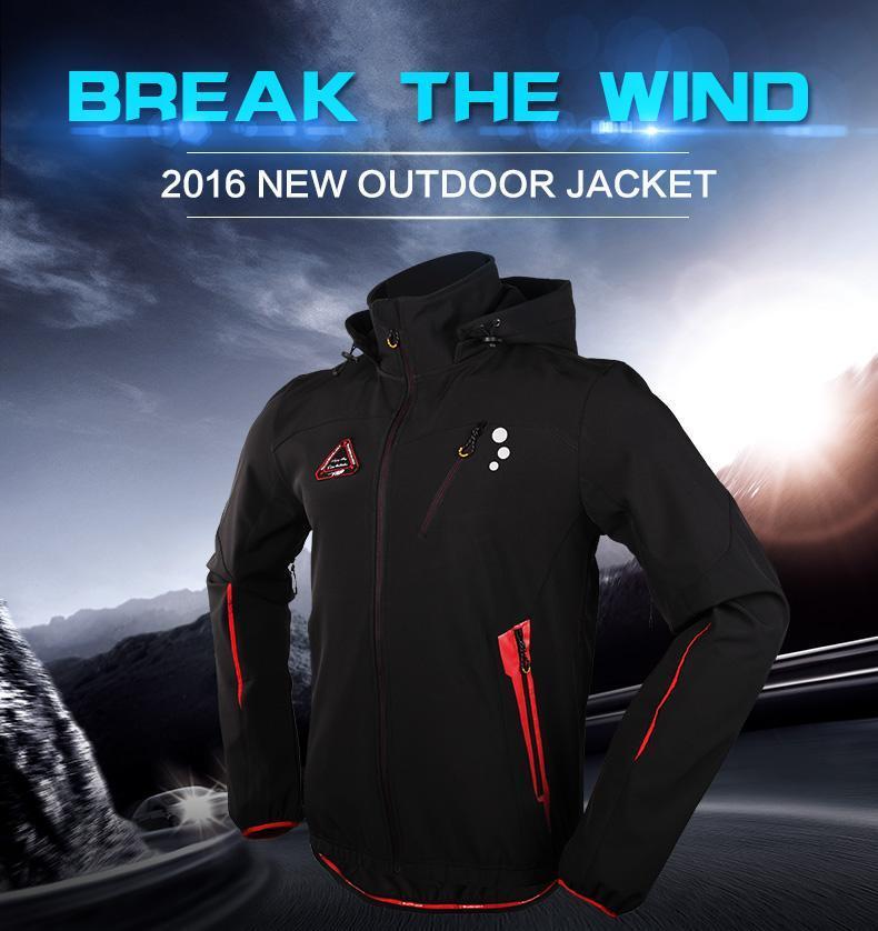 Mountainpeak Men Camping Hiking Jacket Outdoor Coat Waterproof Windproof-U+ZESTY store-size S-Bargain Bait Box