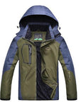 Mountainskin 5Xl Men'S Spring Fleece Softshell Jackets Outdoor Sports Waterproof-Mountainskin Outdoor-Army Green-L-Bargain Bait Box
