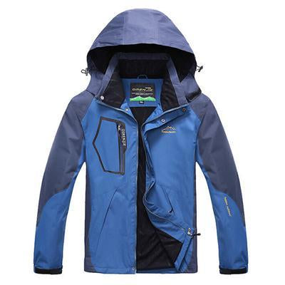 Mountainskin 5Xl Men&#39;S Spring Fleece Softshell Jackets Outdoor Sports Waterproof-Mountainskin Outdoor-Dark Blue-L-Bargain Bait Box