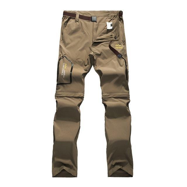 Mountainskin 6Xl Men&#39;S Summer Quick Dry Pants Outdoor Male Removable Shorts-fishing pants-Mountainskin Outdoor-Khaki-Asian Size S-Bargain Bait Box