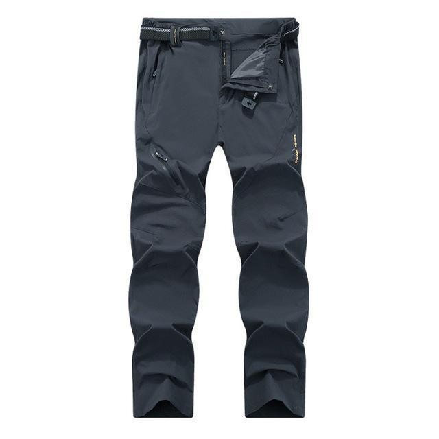 Mountainskin 8Xl Men&#39;S Summer Quick Dry Softshell Pants Outdoor Elastic-fishing pants-HO Outdoor Store-Dark Gray-Asian Size M-Bargain Bait Box