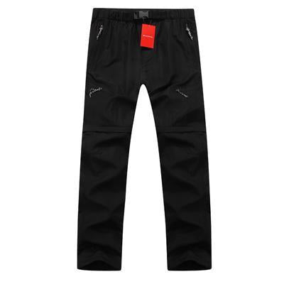 Mountainskin High Quality Removable Men'S Summer Quick Dry Pants Breathable-Mountainskin Outdoor-Black-S-Bargain Bait Box