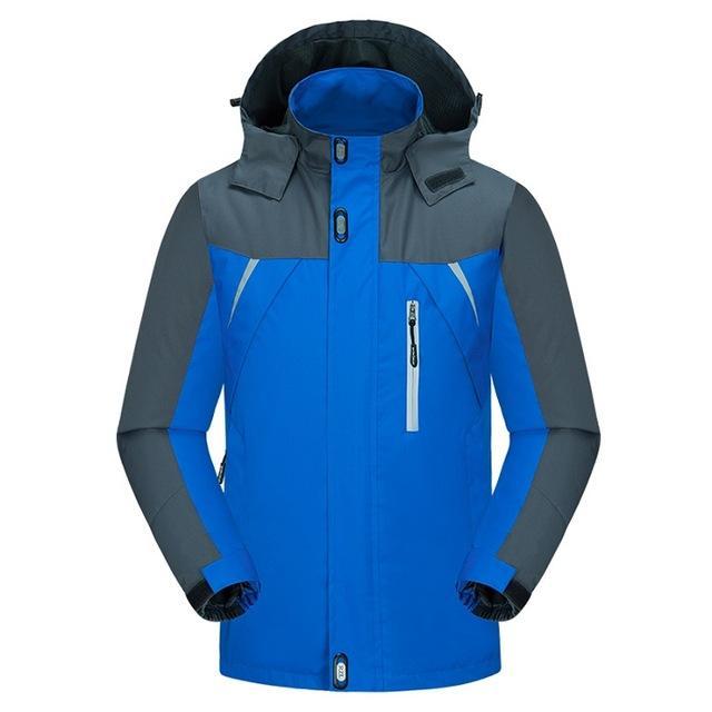 Mountainskin Men&#39;S Spring Breathable Waterproof Thin Jackets Outdoor Sports Male-Mountainskin Outdoor-Blue-Asian Size M-Bargain Bait Box