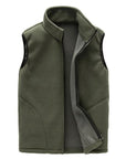 Mountainskin Men'S Spring Fleece Softshell Vest Outdoor Coat Hiking-HO Outdoor Store-Army Green-S-Bargain Bait Box