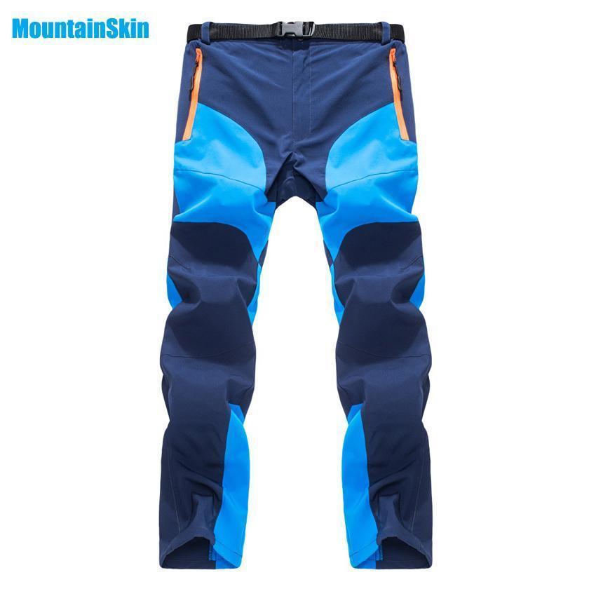 Mountainskin Men&#39;S Summer Quick Dry Breathable Pants Outdoor Sports-fishing pants-HO Outdoor Store-Blue-Asian Size S-Bargain Bait Box