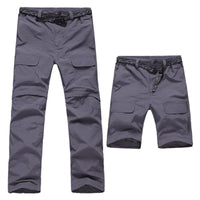 Mountainskin Men'S Summer Removable Quick Dry Trekking Pants Outdoor-Mountainskin Outdoor-Grey-S-Bargain Bait Box