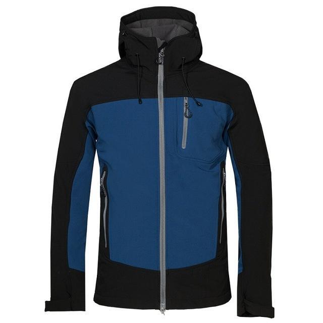 Mountainskin Men&#39;S Winter Softshell Fleece Jackets Outdoor Sportswear Coat-Mountainskin Outdoor-Dark Blue-Asian Size S-Bargain Bait Box