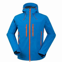 Mountainskin Men'S Winter Softshell Hiking Jackets Outdoor Sports Hooded Camping-Mountainskin Outdoor-Blue-S-Bargain Bait Box
