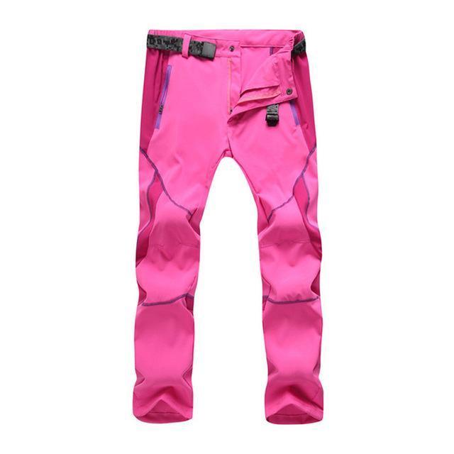 Mountainskin Men'S Women'S Summer Quick Dry Sports Pants Outdoor Hiking-fishing pants-Mountainskin Outdoor-Pink-Chinese Size XS-Bargain Bait Box