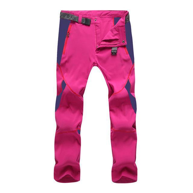 Mountainskin Men'S Women'S Summer Quick Dry Sports Pants Outdoor Hiking-fishing pants-Mountainskin Outdoor-Rose Purple-Chinese Size XS-Bargain Bait Box