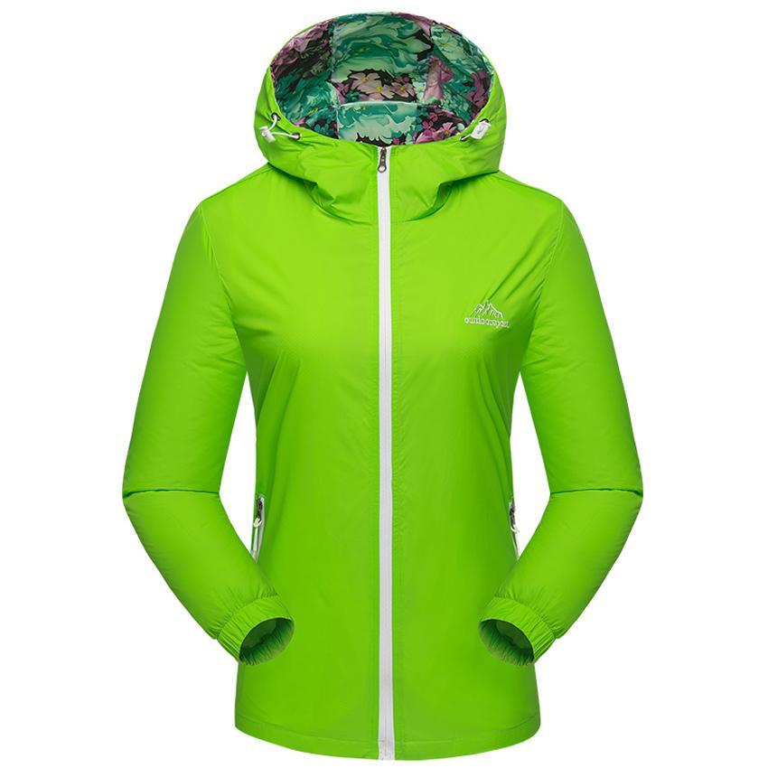Mountainskin Women&#39;S Spring Breathable Quick Dry Jackets Outdoor Sport-Mountainskin Outdoor-Fruit Green-Asian Size M-Bargain Bait Box