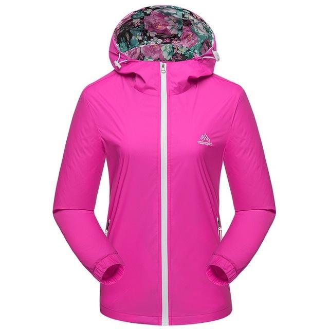 Mountainskin Women&#39;S Spring Breathable Quick Dry Jackets Outdoor Sport-Mountainskin Outdoor-Rose-Asian Size M-Bargain Bait Box