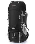 Mountaintop 65L Hiking Backpack Ripstop Nylon Material Ykk Zipper Outdoor-MOUNTAINTOP Packs Outdoor Flagship Store-Black Color-Bargain Bait Box