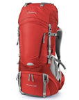 Mountaintop 65L Hiking Backpack Ripstop Nylon Material Ykk Zipper Outdoor-MOUNTAINTOP Packs Outdoor Flagship Store-Red Color-Bargain Bait Box