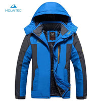Mountec Winter Waterproof Hiking Jacket Softshell Men Windbreaker Jacket Plus-TaoDream Outdoor Store-Black-XL-Bargain Bait Box