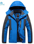 Mountec Winter Waterproof Hiking Jacket Softshell Men Windbreaker Jacket Plus-TaoDream Outdoor Store-Blue-XL-Bargain Bait Box