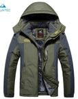 Mountec Winter Waterproof Hiking Jacket Softshell Men Windbreaker Jacket Plus-TaoDream Outdoor Store-Green-XL-Bargain Bait Box