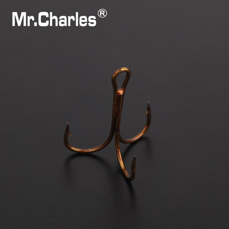Mr.Charles 3551-Tawny Lures Treble Hook 1/0#/1#/2#/4#/6#Strength Enough For-Treble Hooks-Bargain Bait Box-3551 1 size cha-Bargain Bait Box