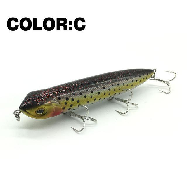 Mr.Charles Cmc018 Fishing Lure 128Mm/25G Floating Top Water Assorted Colors-MrCharles-COLOR C-Bargain Bait Box