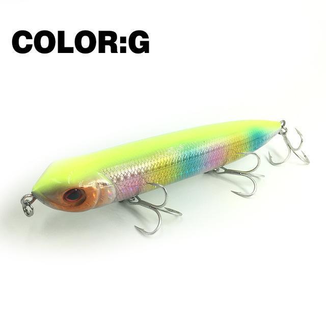 Mr.Charles Cmc018 Fishing Lure 128Mm/25G Floating Top Water Assorted Colors-MrCharles-COLOR G-Bargain Bait Box