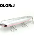 Mr.Charles Cmc018 Fishing Lure 128Mm/25G Floating Top Water Assorted Colors-MrCharles-COLOR J-Bargain Bait Box