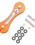 Multi Function Outdoor Edc Aluminum Hard Oxide Key Holder Organizer Clip-happyeasybuy01-Orange-Bargain Bait Box