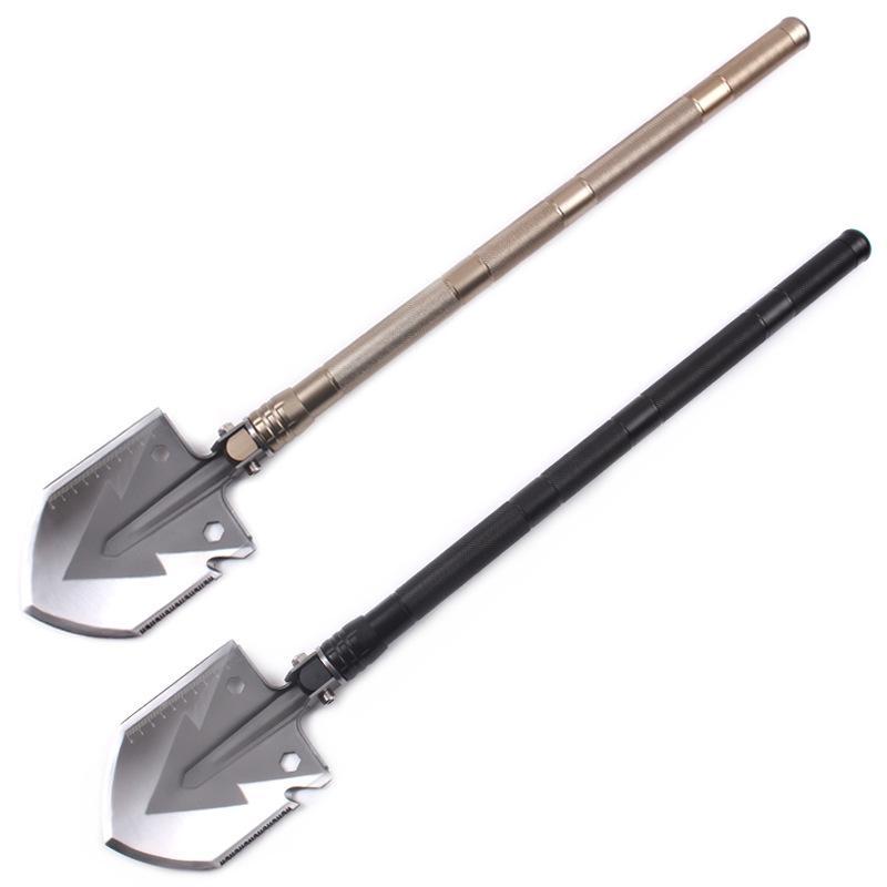Multi-Function Survival Shovel Military Folding Spade Garden Camping Shovel Snow-Feiqu Trading Co., Ltd. Store-Golded-Bargain Bait Box