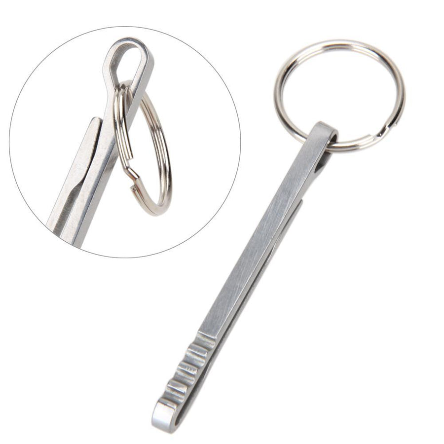Multi-Functional Titanium Alloy Key Chain With Clip Edc Keychain For Outdoor-gigibaobao-Bargain Bait Box